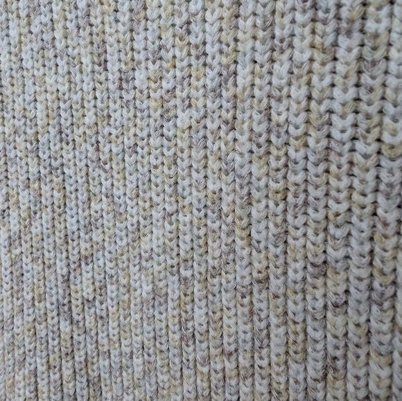 LOFT Beige Cream Multitone Knit Sleeveless Top Women Small *flaw - Picture 5 of 8